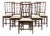 19th Century D. Maria Chairs in Chestnut Wood, Set of 6 For Sale