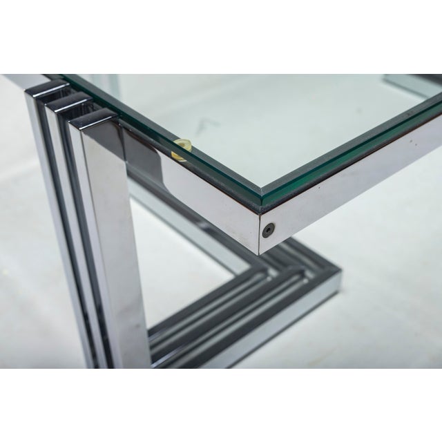 Vintage Coffee Table in Chrome and Glass, 1960s For Sale - Image 12 of 16