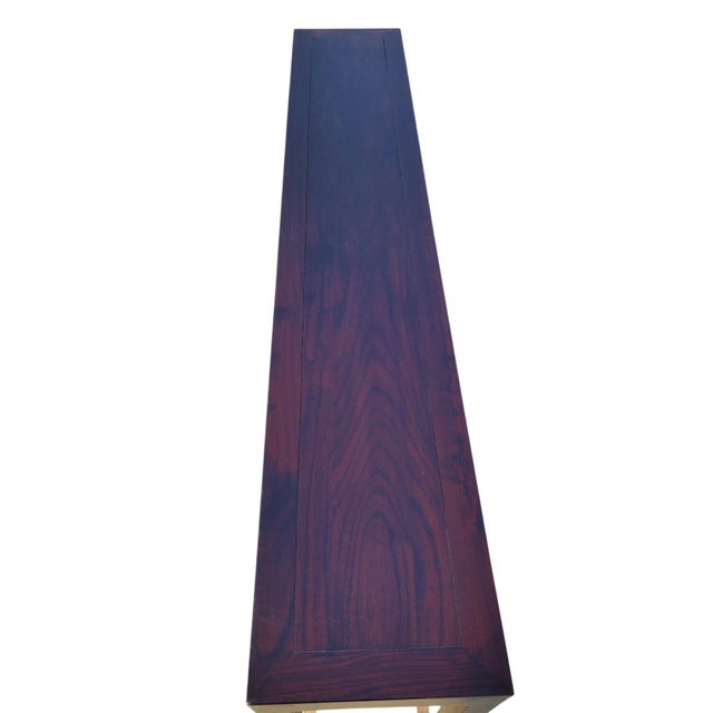 70" Long Slim Elm Console Table For Sale In Greensboro - Image 6 of 7