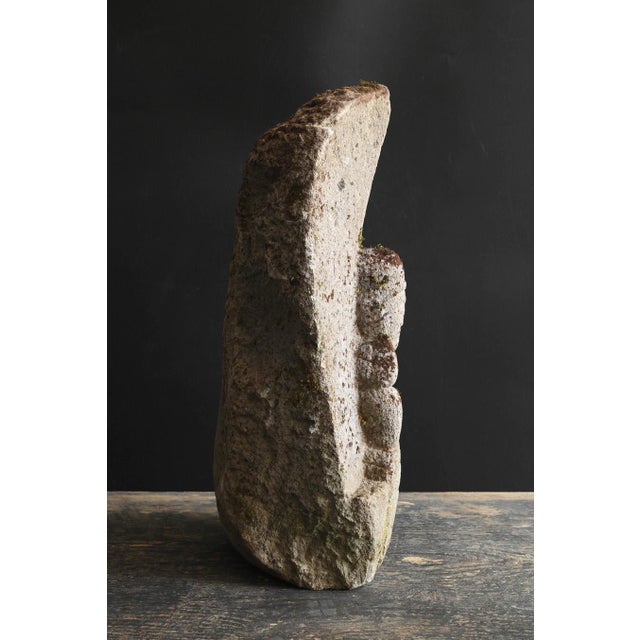 Japanese Antique Kannon Stone Statue/Edo Period/18th to 19th Century For Sale - Image 11 of 15