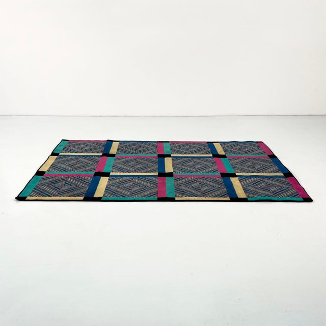 Vintage Wool Rug from Missoni, 1980s, in Good conditions. Designed 1980 to 1989 This piece is attributed to the mentioned...