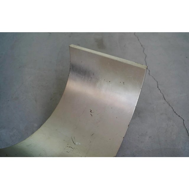 1950's Mid-Century Modern Bentwood Silver Leaf Magazine Rack For Sale - Image 11 of 13