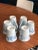 Ceramic Italian Hand-Crafted Coffee Cups in Blue & White by Ceramiche Bizzirri-6 Pieces For Sale - Image 7 of 9