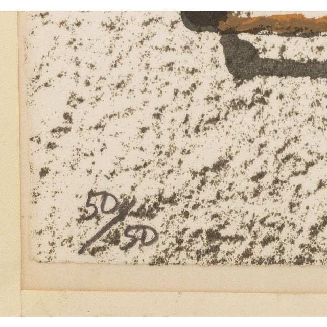 Contemporary Domenick Capobianco "Wall" Lithograph and Silkscreen For Sale - Image 3 of 6