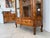 Brown Baroque Display Cabinet with Inlaid Walnut Wood, 1980s For Sale - Image 8 of 18