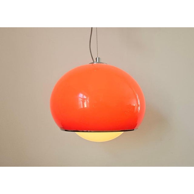 Large Mid-Century Modern Pendant Light by Guzzini for Meblo, 1970s For Sale - Image 12 of 13