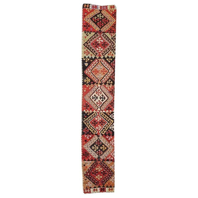 Textile Vintage Turkish Kaiseri Kilim Runner For Sale - Image 7 of 7