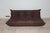 Togo Three-Seater Sofa in Dark Brown Leather by Michel Ducaroy for Ligne Roset For Sale - Image 11 of 11