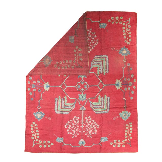 Rustic European Antique Donegal Rug 11'9" X 15'0" For Sale - Image 3 of 6