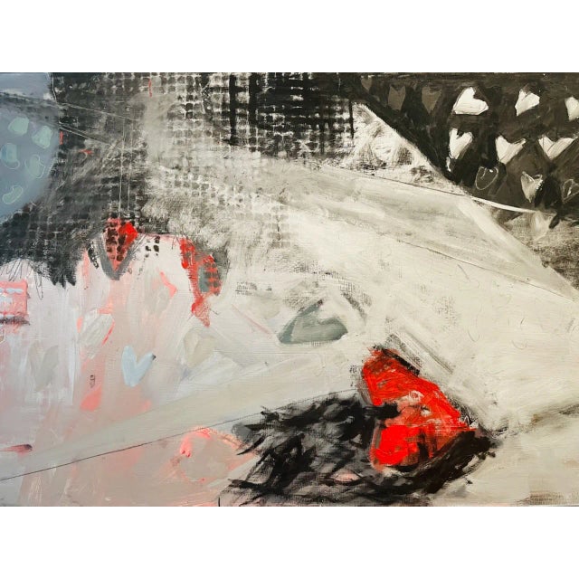 California Mix Media Two Impressionist Abstract Signed Oil on Panel For Sale - Image 17 of 17