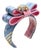 Chanel Logo Stripe Vintage Silk Necktie Cuff Bracelet For Sale