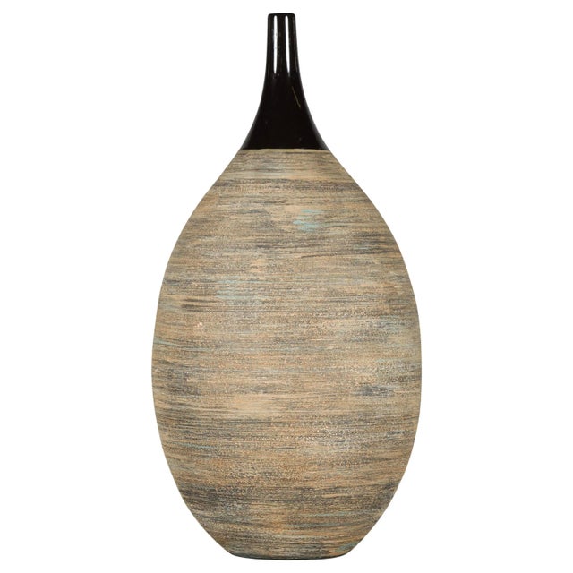 Northern Thai Chiang Mai Contemporary Textured Vase from the Prem Collection For Sale - Image 11 of 11