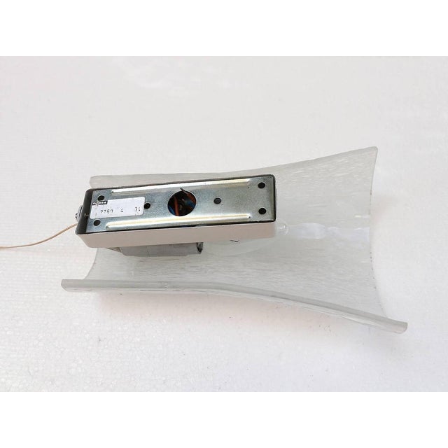 Gold German Wall Sconces in Murano Glass & Nickel, 1960s, Set of 3 For Sale - Image 8 of 9