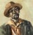 Mid-Century Modern 1959 Mid-Century Portrait Painting of a Black Man in Hat For Sale - Image 3 of 7
