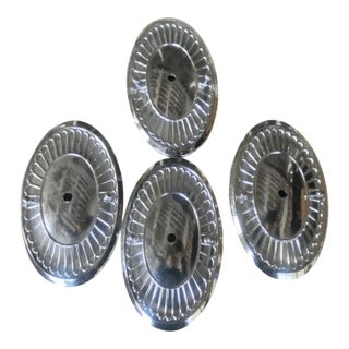 Vintage Swarovsky Lighting Ltd. Metal Sconce Plates For Sale