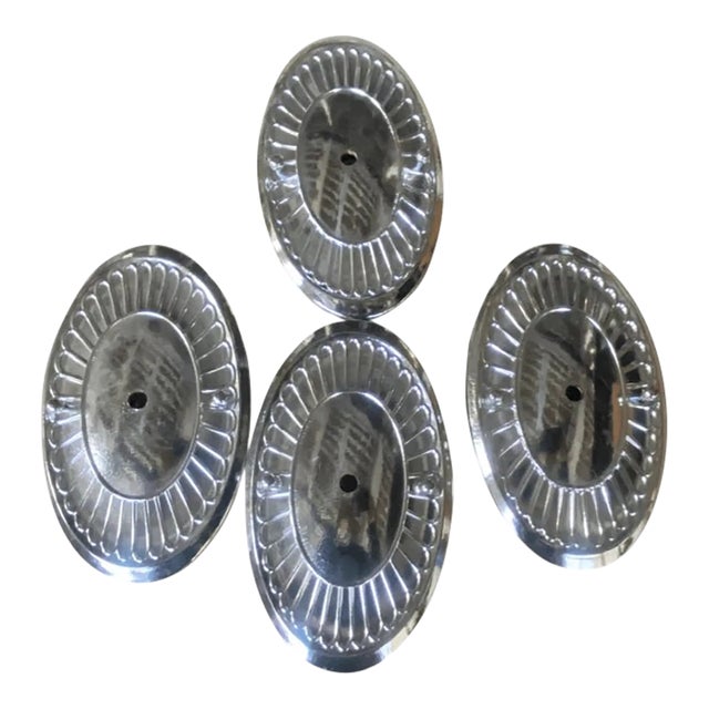 Vintage Swarovsky Lighting Ltd. Metal Sconce Plates For Sale