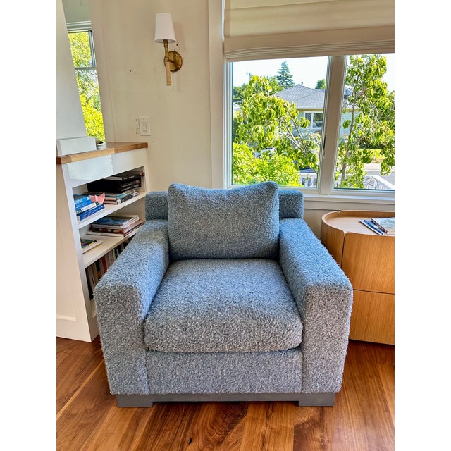 Rene Cazares Blue Club Chairs For Sale - Image 13 of 15