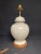 White 1960s Country Colonial Faience Table Lamp For Sale - Image 8 of 11