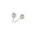 Silver 14k White Gold Diamond Stud Earrings ~1.23cts, Pair For Sale - Image 8 of 9