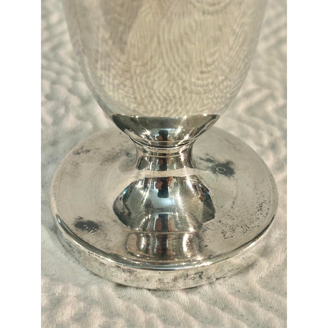 Victorian Vintage Victorian Style Hallmark Silver Co. Pierced Floral Silverplate Posy Vase, 4.5” For Sale - Image 3 of 7