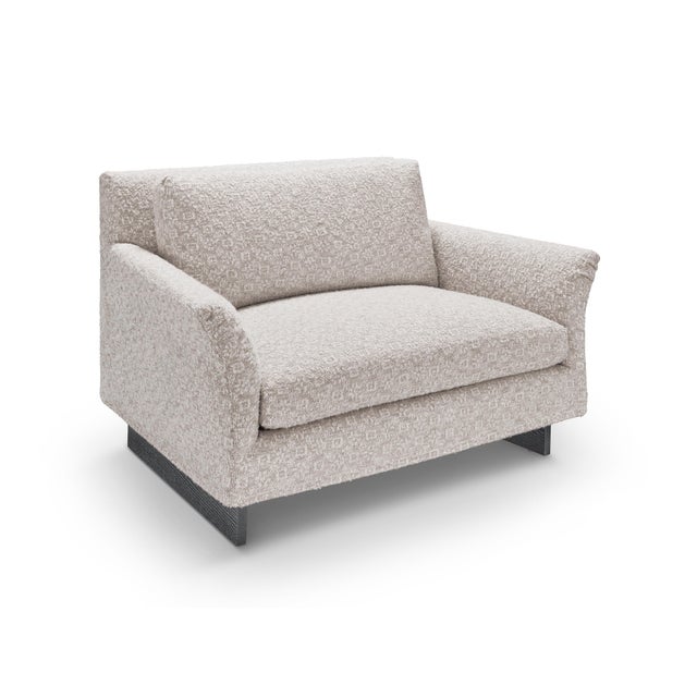 Wood Lancaster Contemporary Melody Chair & a Half With Ottoman and Slipcovers For Sale - Image 7 of 14