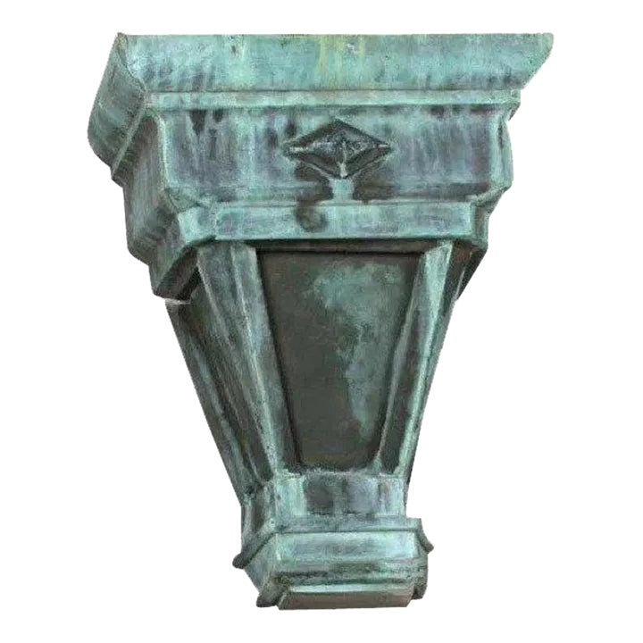 19th Century American Copper Scupper Wall Sconce Light | Chairish