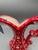 Turkish Ozen Turkish Handmade Red and White Ceramic Decorative Pitcher For Sale - Image 3 of 6