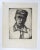 English Vintage Mid 20th Century Portrait Etching of Working Man For Sale - Image 3 of 3