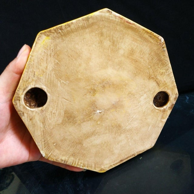 Vintage Yellow Glazed Porcelain Wenchang Pagoda Model For Sale In Los Angeles - Image 6 of 9
