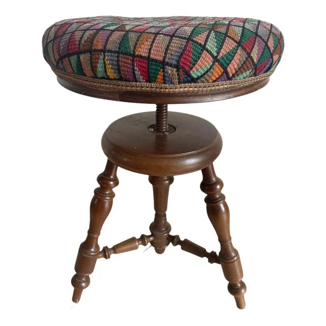 Antique Louis Philippe Piano Stool For Sale - Image 5 of 9