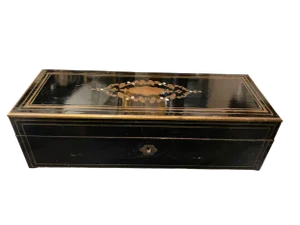 Napoleon III Ebonized Box With Mother of Pearl Inlay