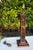 Chinoiserie Vintage Palecek Hand-Painted Rattan and Wood Table Lamp For Sale - Image 3 of 10