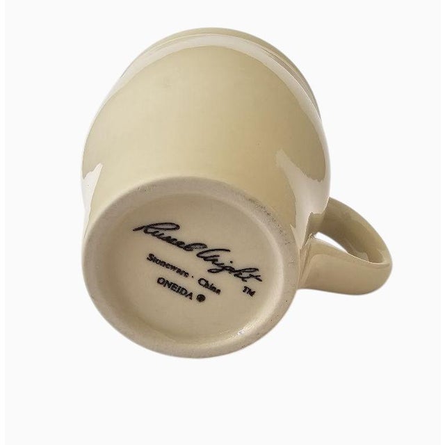 2000 - 2009 Russel Wright Oneida 4-1/2" Tall Mug in Linen White - New - Unused - Euc For Sale - Image 5 of 5