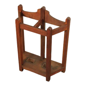 Antique Mission Oak Umbrella Rack Attributed to Stickley Brothers
