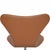 Model 3117 Desk Chair in Cognac Leather by Arne Jacobsen, 1980s For Sale - Image 10 of 14