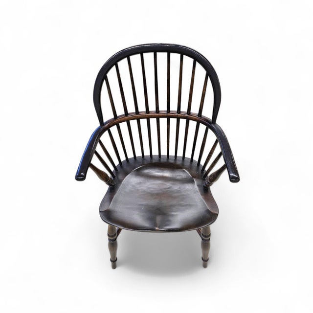 Georgian Bow and Stick Back Windsor Chairs, Set of 4 For Sale - Image 6 of 18