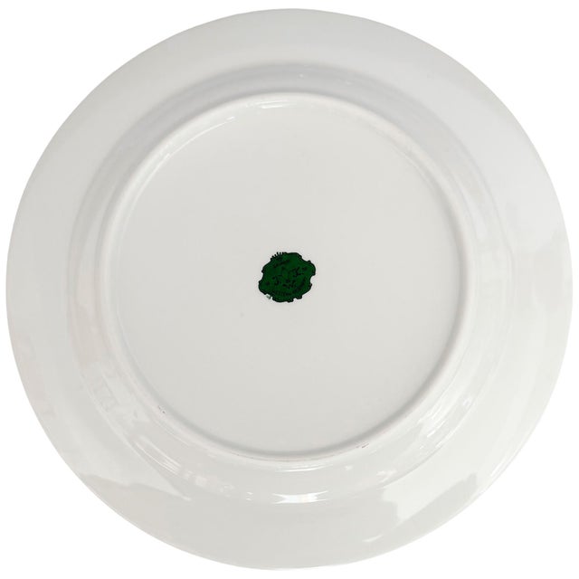 Mid-Century Modern 1950 Bavarian Santa Salad Plates by JKW Bavaria - Set of 6 For Sale - Image 3 of 5