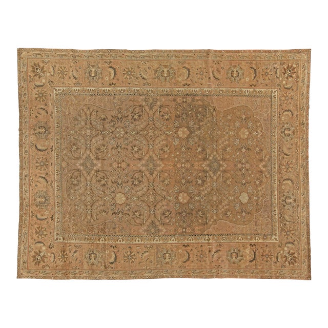 Fine Antique Indian Amritsar Handmade Wool Carpet For Sale