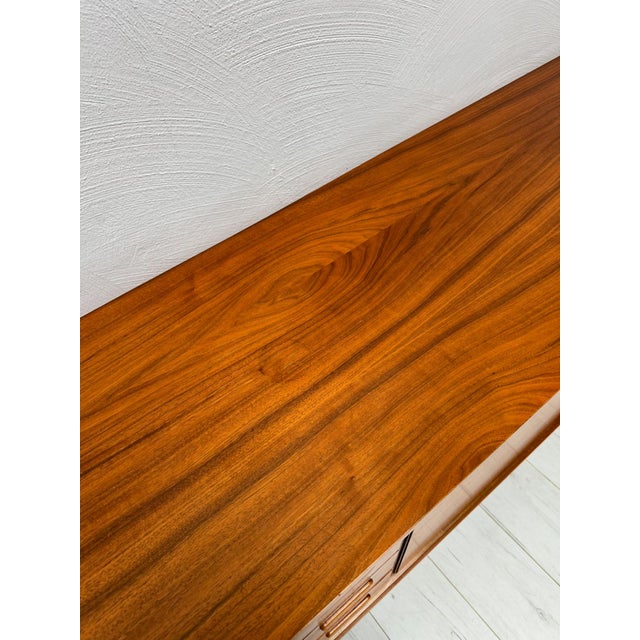 Large Vintage Minimalistic Teak Sideboard, 1960s For Sale - Image 12 of 13