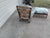 French Country 1980s Country French Chair and Ottoman For Sale - Image 3 of 14