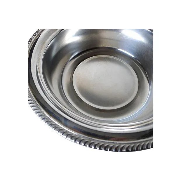 Traditional Traditional Silver Plated Covered Bowl For Sale - Image 3 of 6