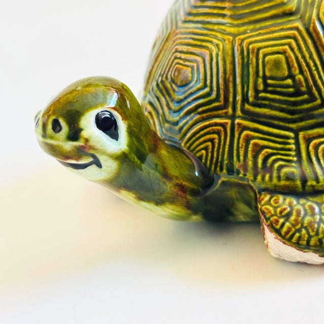 Mid Century Hand Made Ceramic Turtle - Signed and Dated 1977 For Sale In San Francisco - Image 6 of 14