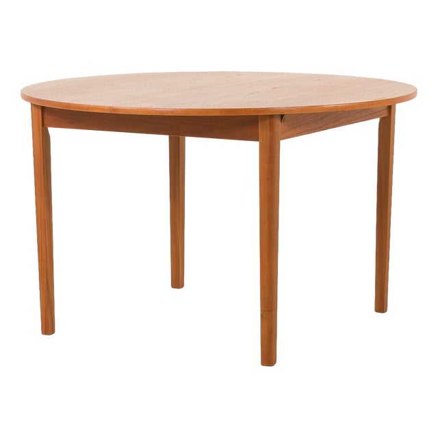 Mid-Century Modern Danish Teak Table with Extensions, 1960s For Sale