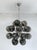 Fabio Ltd 21st Century Nova Polished Nickel Smoky Murano Sputnik Chandelier by Fabio LTD For Sale - Image 4 of 8