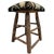 Mid-Century Modern 1990s Rustic Log Wood Bar Stools Set of 2 25" Cabin Lodge Style Heavy Solid For Sale - Image 3 of 11