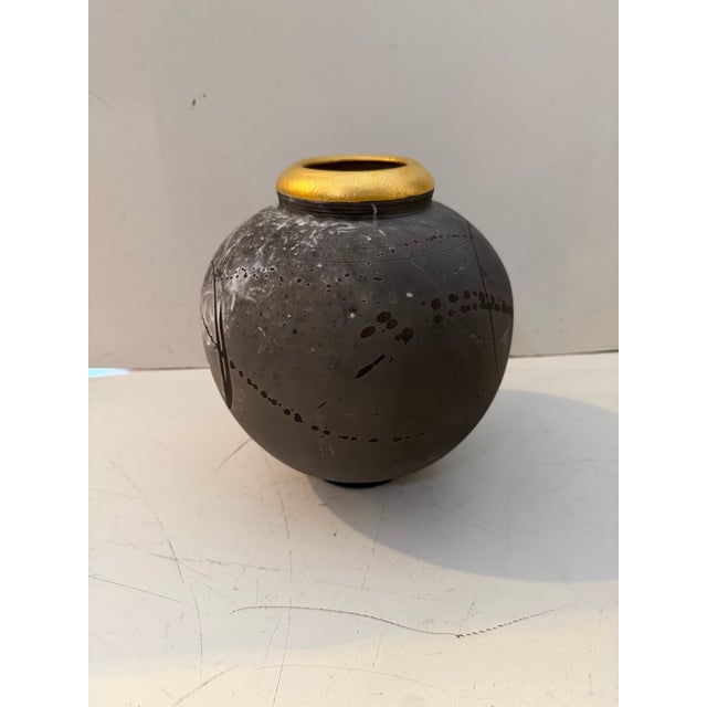 Late 20th Century Vintage Studio Pottery Vessel, Signed For Sale - Image 5 of 9