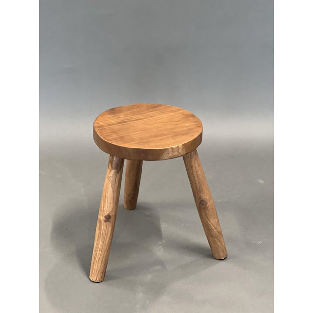 Mid-Century Modern Stool in Teak For Sale - Image 3 of 3