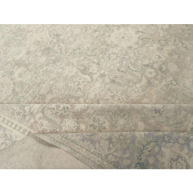 Textile Galerie Shabab Collection Mid-20th Century Turkish Oushak Oversize Carpet For Sale - Image 7 of 8