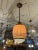 Art Deco Vintage 1940s Root Beer Barrel Pendant Ceiling Light Rewired For Sale - Image 3 of 12