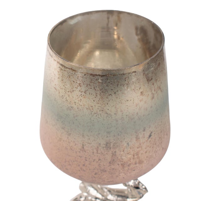 Teresina Gold Ombre Candleholder- Short For Sale In Chicago - Image 6 of 11